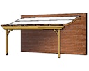 Skan Holz Terrassenüberdachung Verona o. Mittelpfosten Breite 541 cm