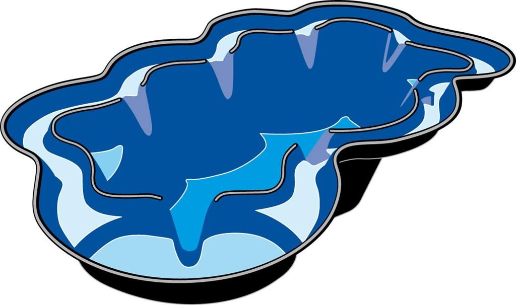 Ubbink Teichschale Fertigteich Neptun V schwarz