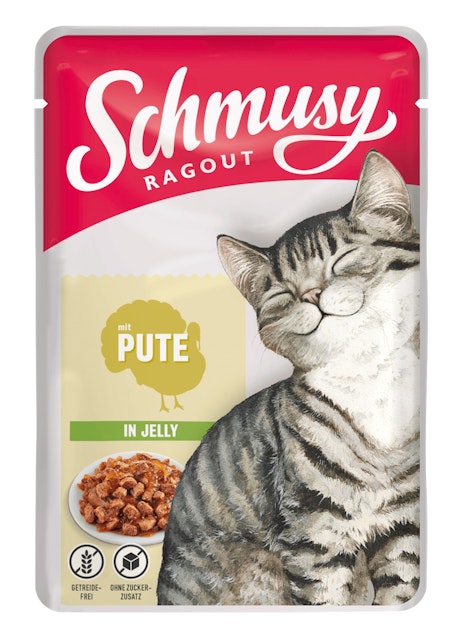 SCHMUSY Ragout Pouch in Jelly 100g Frischebeutel KatzennassfutterVorschaubild