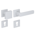 Vorschaubild Griffwerk Wechselgarnitur VAYA 265 MINIMAL MODERN fast2fix Fast2Fix  Rosetten eckig Knopf SQUARE Seidenweiß R