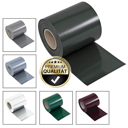 Noor Zaunblende PVC blickdicht Fotodruck 35 Meter inkl. 25 Klemmschienen