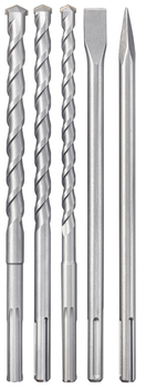 Einhell Bohrhammer-Zubehör 5 SDS-Max Bohr-Meissel-Set 49194005