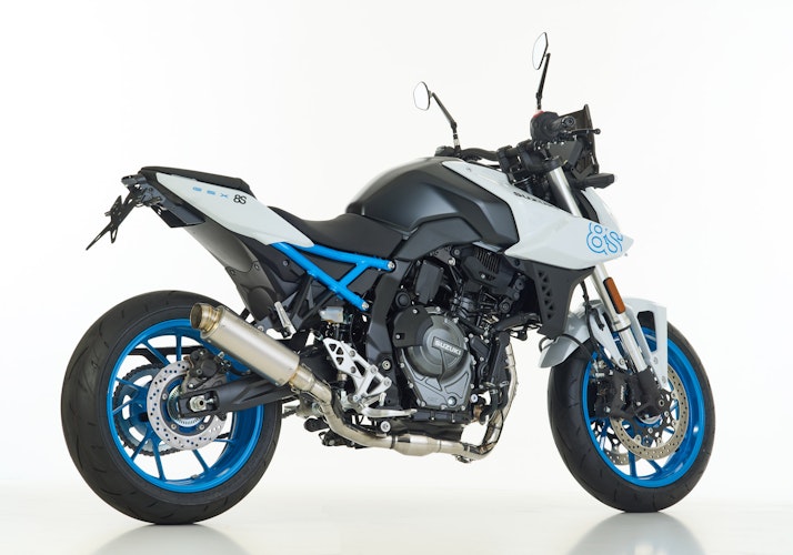 SHARK KOMPLETTANLAGE Titan silber SRC 4 für SUZUKI GSX-8R,GSX-8S EURO5  