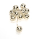 Vorschaubild Konstsmide Weihnachtsbeleuchtung  LED Dekolichterkette silberfarben Metallbälle