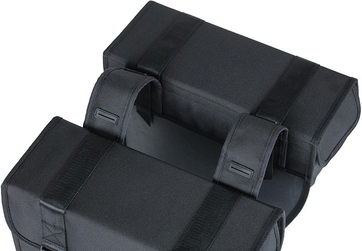 Basil Doppeltasche Tour schwarz 28 l MIK