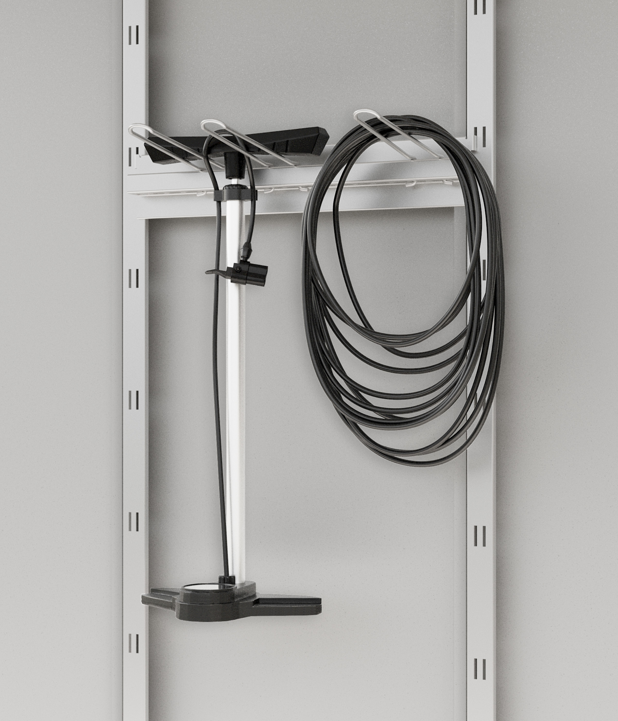 Hörmann Gerätehalter kurz für Gerätehaus Juno Breite 48 cm