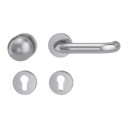 Vorschaubild Griffwerk Wechselgarnitur ALESSIA K3-Edelstahl matt-Klipptechnik