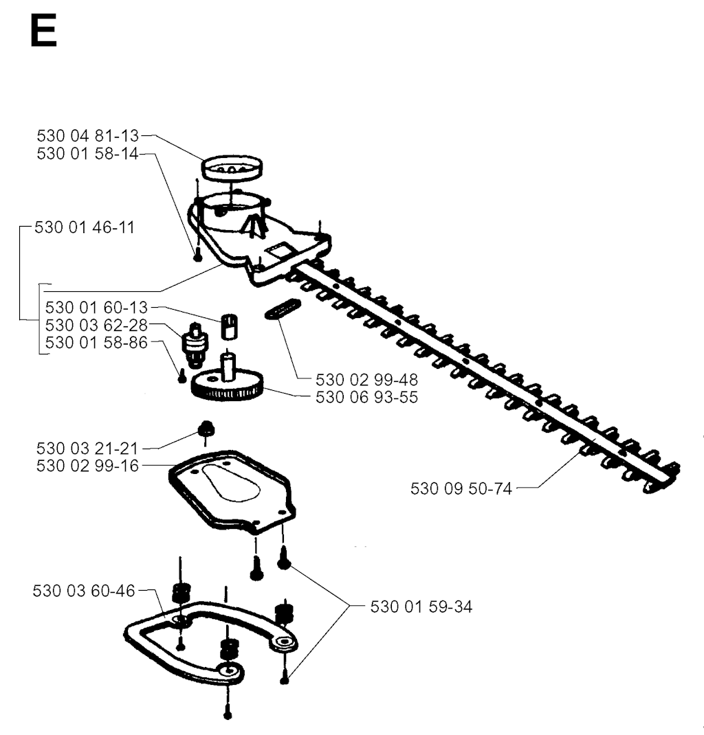 Explosionszeichnung Ersatzteile