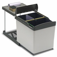 Abfallsammler 3-Fach, Grau