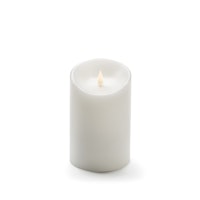 Konstsmide Weihnachtsbeleuchtung  LED Echtwachskerze weiß 3D Flamme Ø10cm