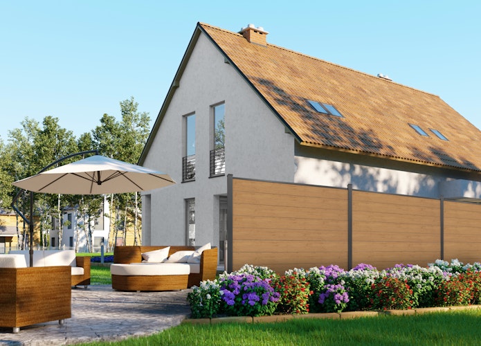 GroJa BasicLine PVC Stecksystem Bausatz schmal 180 x 180 cm inkl. Verstärkung