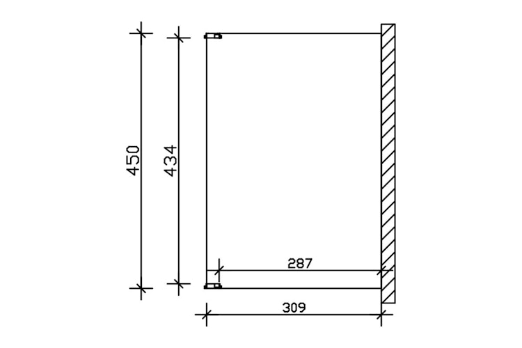 Skan Holz Terrassenüberdachung Novara Breite 450 cm
