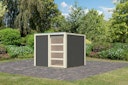 Karibu Gartenhaus Qubic 1 mit Schiebetür - 19 mm