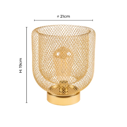Vosteen LED Lampe gold  ø 21 cm H19 cm