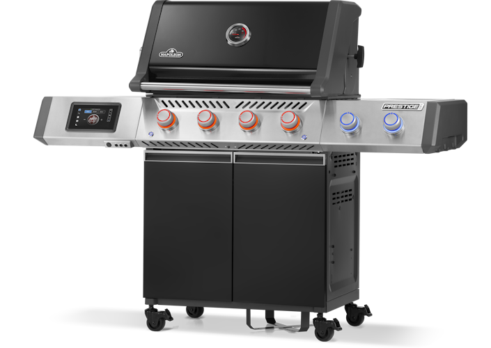 Napoleon Prestige PRO 500, Connected, Schwarz, inkl. Drehspieß