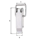 Vorschaubild Alberts® Kistenverschluss, ohne Schließhaken, galvanisch verzinkt dickschichtpassiviert, HxB 49x13 mm 347703