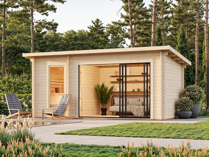 Palmako Saunahaus Sanna 12,8 m³ Slide