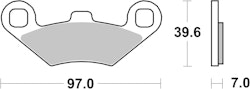 SBS Bremsbelag 716ATS Quad Sinter