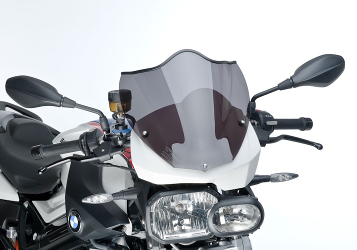 ERMAX Naked-Bike-Scheibe Acrylic durchsichtig Schwarz getönt für BMW F 800 R
