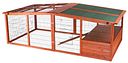 Vorschaubild Freilaufgehege XL m. Abdeckung, Holz, 233 × 79 × 116 cm, braun