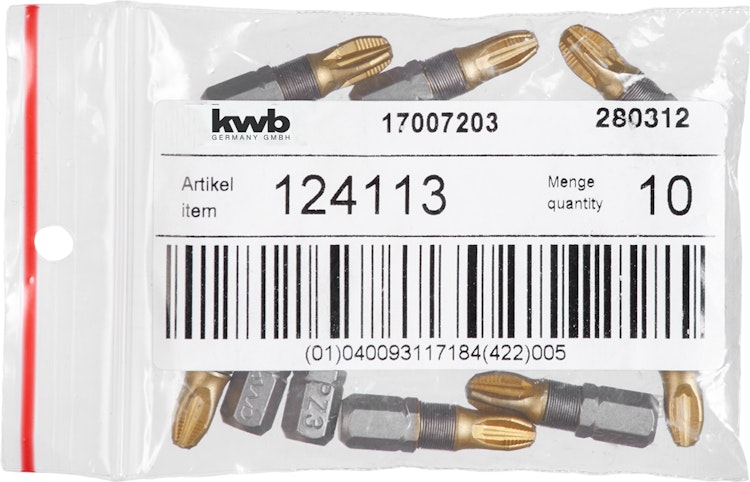 kwb Bit 25mm PZ 3 Titan LS 124113