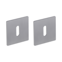Vorschaubild Griffwerk FRAME | DESIGN MANUFAKTUR ROSETTE -Edelstahl matt Rosettenpaar eckig -Prontofix -BB