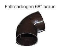 Fallrohrbogen 68° DN 60 anthrazit (1 Stück) Fallrohrbogen 68° DN 60 anthrazit (1 Stück)Zubehörbild