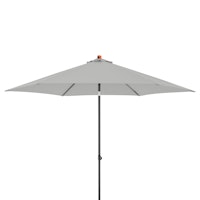 doppler Mittelmastschirm myZONE 300 Push up, Aluminium Anthrazit / 100 % Polyester 180 g/m² Hellgrau