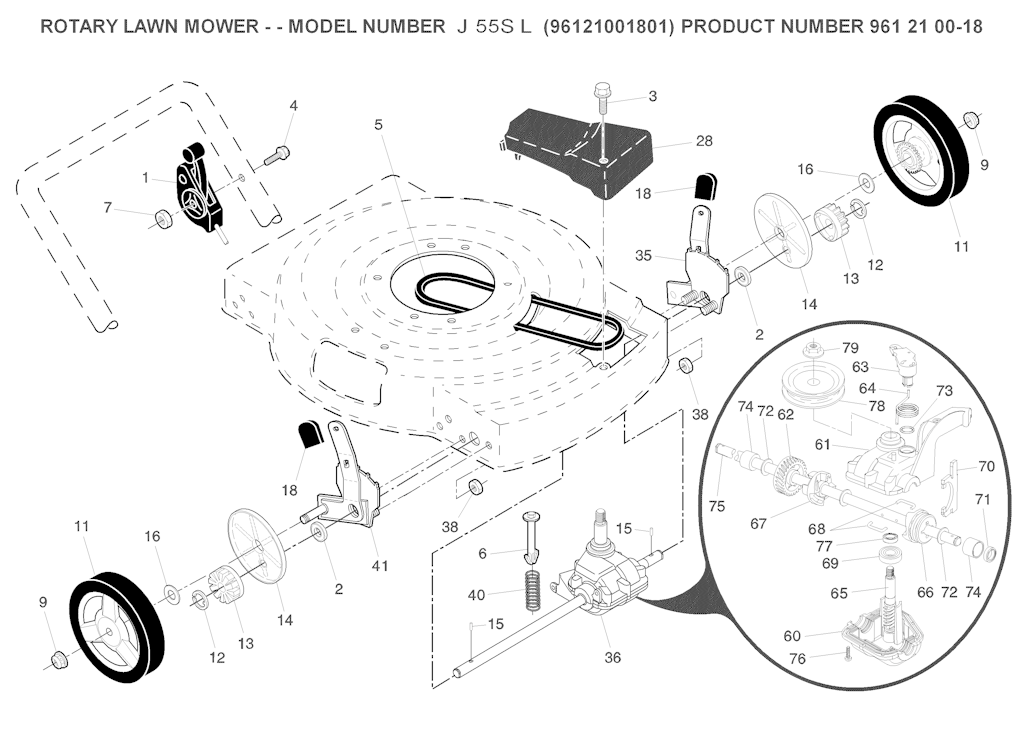 Explosionszeichnung Ersatzteile