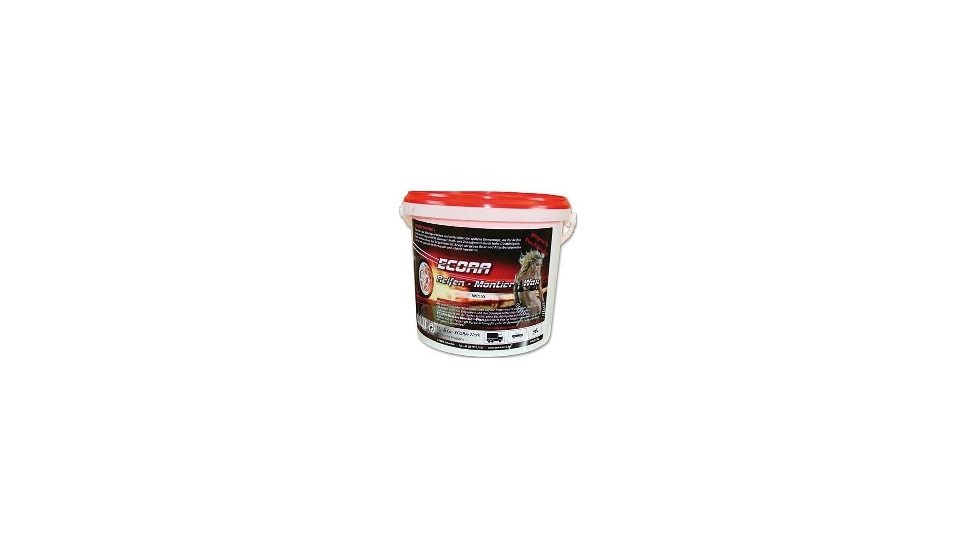Ecora Reifenmontierwax 5 kg Eimer weiß