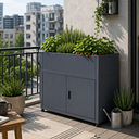 Vorschaubild KGT Hochbeet UrbanGrow M-Space inkl. Stauraum - B 101 x T 51 x H 86 cm