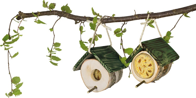 JR FARM Peanut Pot Erdnusshütte für Wildvögel inklusive Nachfüller