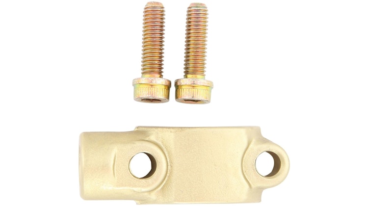 Brembo Lenkerklemmung gold, PS13/PS16 mit Spiegelaufnahme M10x1, 25 Rechtsgewinde, Lenkerklemmung