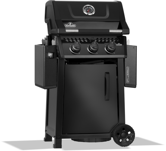 Napoleon Freestyle 365, 3 Hauptbrenner und Tür, Schwarz