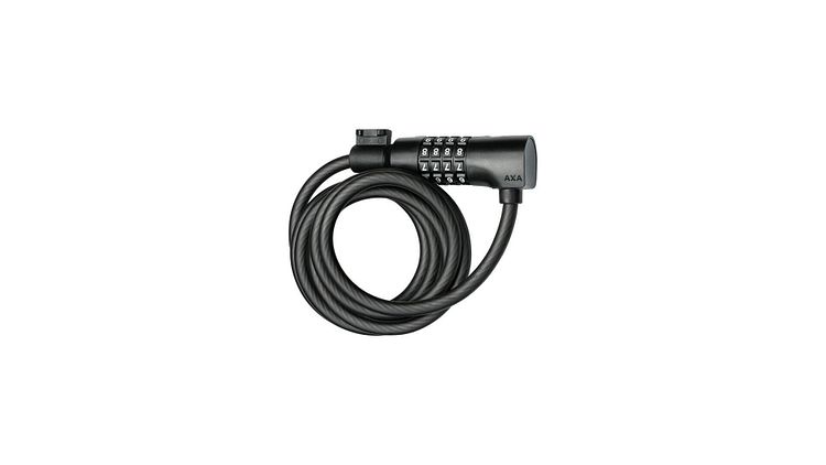 Axa Resolute Zahlen-Kabelschloss 8 mm 180 cm schwarz