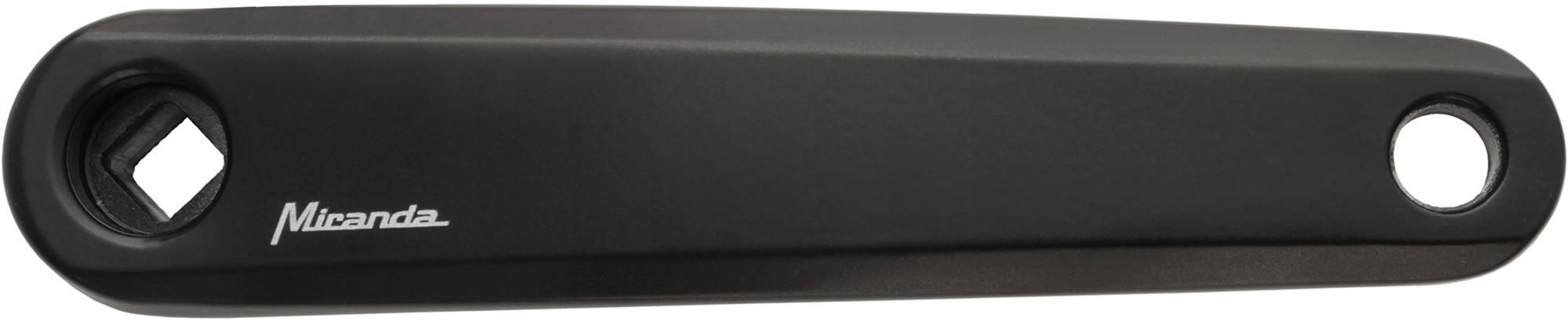 Miranda Kurbel Delta 0 links 170 mm schwarz Aluminium, 4-kant, 12 mm Q-Faktor