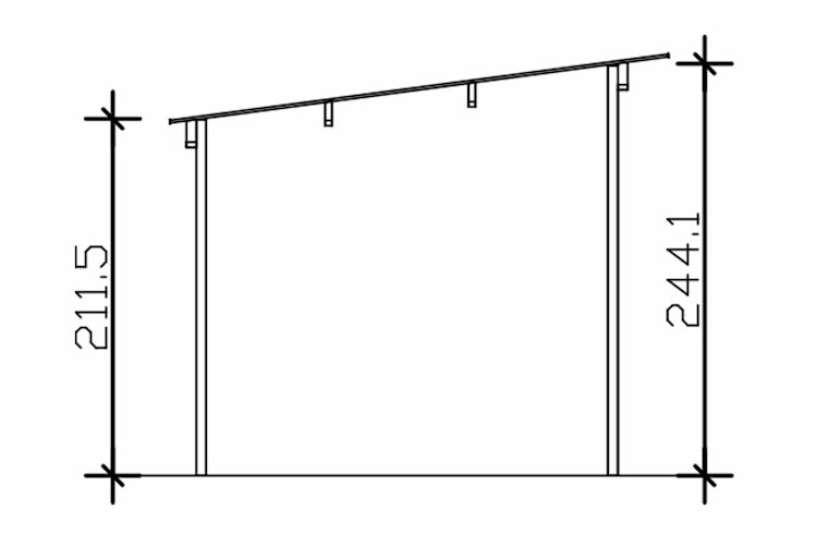 Skan Holz Unterstand / Outdoorküche Vimmerby - 19 mm