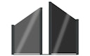 Vorschaubild dz VIDUAL Clear Glaselement ESG Schräg 830 mm