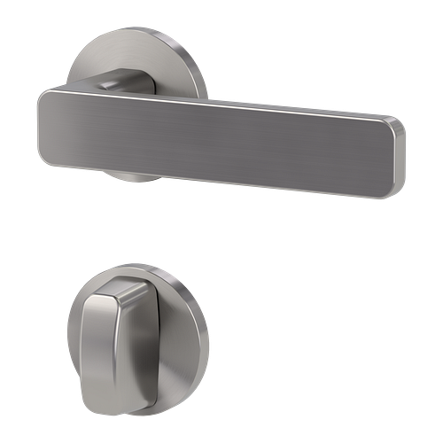 Griffwerk VAYA 265 MINIMAL MODERN fast2fix Fast2Fix Rosetten rund WC Samtgrau
