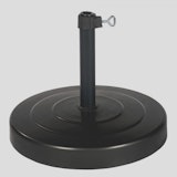 Delschen runder Schirmständer mit Alu-Rohr Ø 26-44 mm, 30 kg, Betongefüllt, Eisengrau - Abverkauf Delschen runder Schirmständer mit Alu-Rohr Ø 26-44 mm, 30 kg, Betongefüllt, Eisengrau - AbverkaufZubehörbild