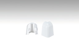 MEISTER Außenecken Fußleiste Profil 2PK (2 Stk./VPE)  Weiß 2001Zubehörbild