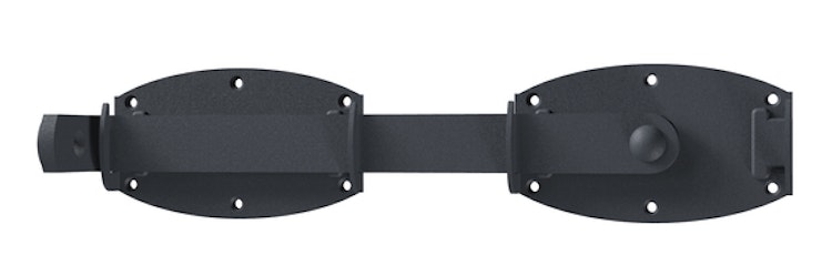 Alberts® Doppeltorüberwurf Ovado verz.,graphitgrau beschichtet Länge 375 mm 