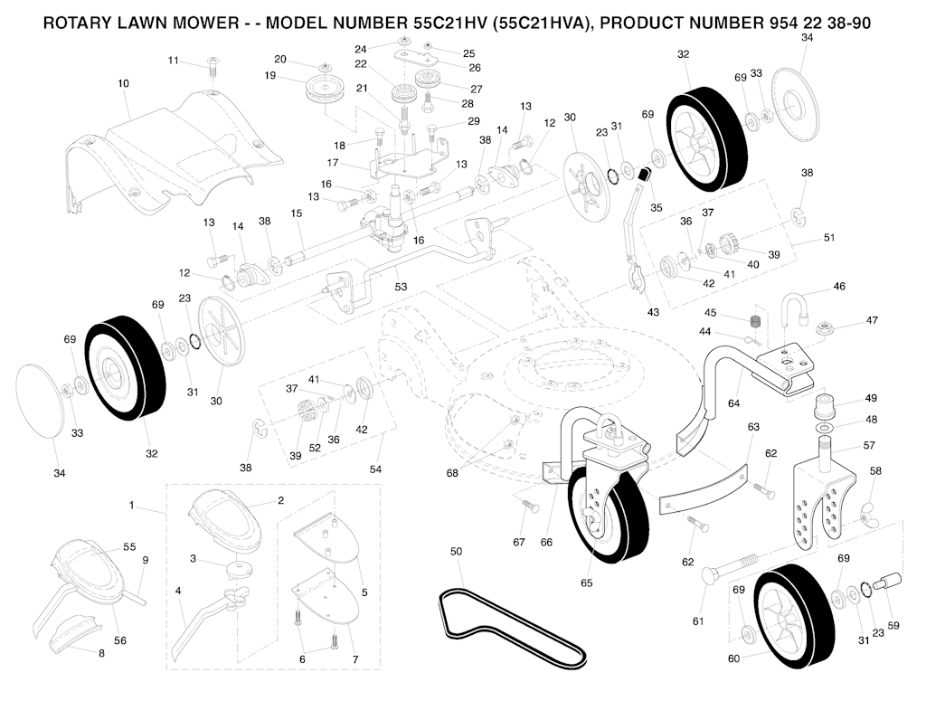 Explosionszeichnung Ersatzteile