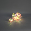 Vorschaubild Konstsmide Weihnachtsbeleuchtung Dekolichterkette Diamanten 10 warmweiße LEDs in Kristalloptik, batteriebetrieben