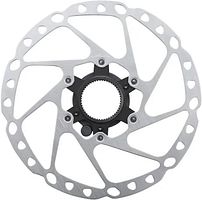 Shimano Bremsscheibe RT-EM600 160 mm silber mit Außenverzahnung, für STEPS Geschwindigkeitssensor