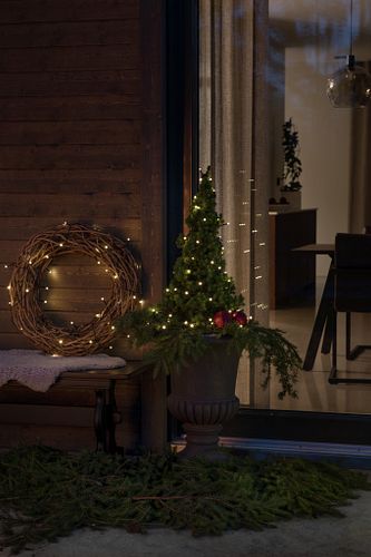 Konstsmide Weihnachtsbeleuchtung  LED Lichterkette mit 8 Funktionen + Memory