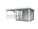 Vorschaubild Palmako Gartenhaus Connect Lenna 16,6 m² Set 704 Slide Plus mit Isolierglas-Schiebetüren - 28 mm