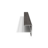 NewTechWood Alu-Coex Endprofil 74 x 61 x 37 x 3000 mmZubehörbild