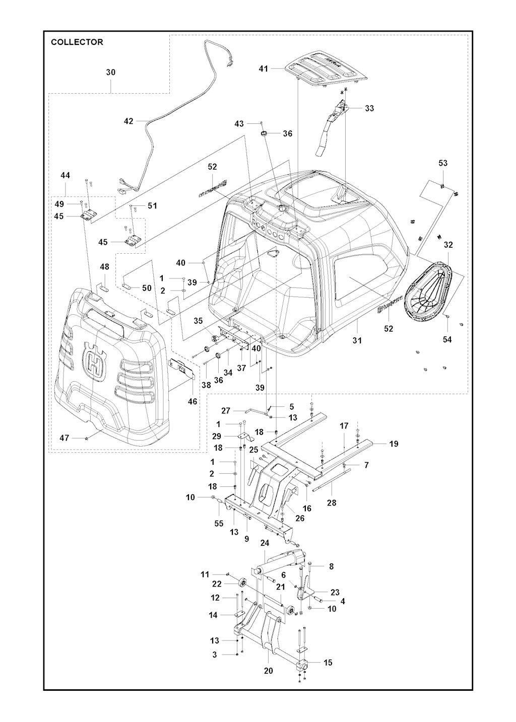 Explosionszeichnung Ersatzteile