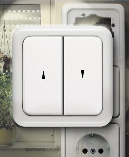 Schellenberg Schalter Rollladen UP inkl. Rahmen